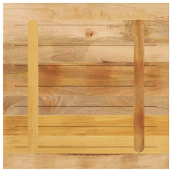 Blat do stolika, 70x70x2,5 cm, kwadratowy, surowe drewno mango