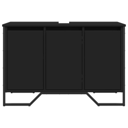 Szafka pod umywalkę, czarna, 91x35x60 cm