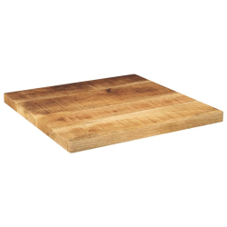 Blat do stolika, 50x50x2,5 cm, kwadratowy, surowe drewno mango