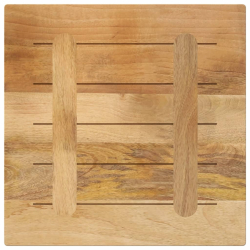 Blat do stolika, 50x50x2,5 cm, kwadratowy, surowe drewno mango
