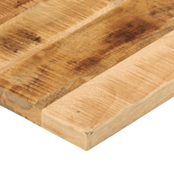 Blat do stolika, 50x50x2,5 cm, kwadratowy, surowe drewno mango