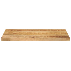 Blat do stolika, 40x20x2,5 cm, prostokątny, surowe drewno mango