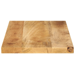 Blat do stolika, 40x20x2,5 cm, prostokątny, surowe drewno mango