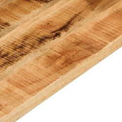 Blat do stolika, 40x20x2,5 cm, prostokątny, surowe drewno mango