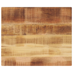 Blat do stolika, 60x50x2,5 cm, prostokątny, surowe drewno mango
