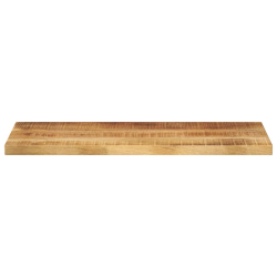 Blat do stolika, 70x20x2,5 cm, prostokątny, surowe drewno mango