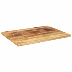 Blat do stolika, 70x60x1,5 cm, prostokątny, surowe drewno mango