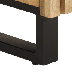 Szafka, 60x34x75 cm, lite surowe drewno mango