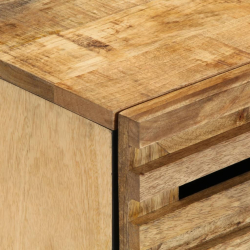 Szafka nocna, 50x34x62 cm, surowe drewno mango