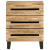 Szafka nocna, 50x34x62 cm, surowe drewno mango