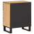 Szafka nocna, 50x34x62 cm, surowe drewno mango