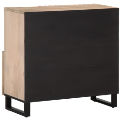 Szafka, 80x34x75 cm, lite drewno mango