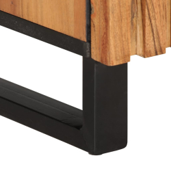 Szafka, 80x34x75 cm, lite drewno akacjowe