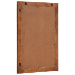 Lustro łazienkowe, 50x70 cm, lite drewno akacjowe i szkło