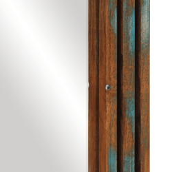 Lustro łazienkowe, 50x70 cm, lite drewno akacjowe i szkło