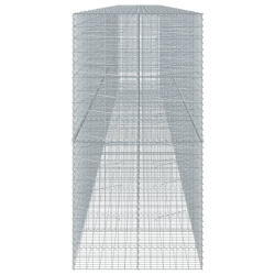 Kosz gabionowy z pokrywą, 1200x100x200 cm, galwanizowane żelazo
