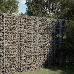 Kosz gabionowy z pokrywą, 150x100x200 cm, galwanizowane żelazo