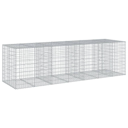 Kosz gabionowy z pokrywą, 350x100x100 cm, galwanizowane żelazo