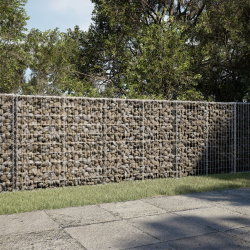 Kosz gabionowy z pokrywą, 350x100x100 cm, galwanizowane żelazo