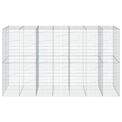 Kosz gabionowy z pokrywą, 350x100x200 cm, galwanizowane żelazo