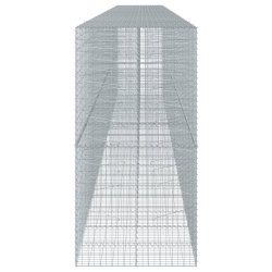 Kosz gabionowy z pokrywą, 1000x100x200 cm, galwanizowane żelazo