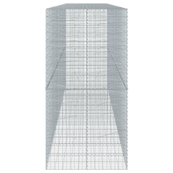 Kosz gabionowy z pokrywą, 550x100x200 cm, galwanizowane żelazo