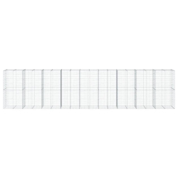 Kosz gabionowy z pokrywą, 900x100x200 cm, galwanizowane żelazo