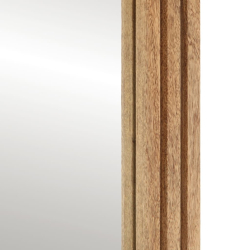 Lustro łazienkowe, 50x70 cm, surowe drewno mango i szkło
