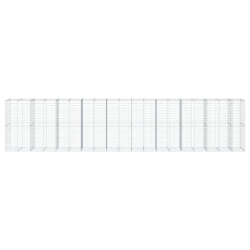 Kosz gabionowy z pokrywą, 950x100x200 cm, galwanizowane żelazo