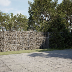 Kosz gabionowy z pokrywą, 1200x50x150 cm, galwanizowane żelazo
