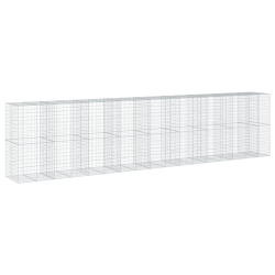 Kosz gabionowy z pokrywą, 850x100x200 cm, galwanizowane żelazo