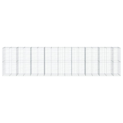 Kosz gabionowy z pokrywą, 850x100x200 cm, galwanizowane żelazo