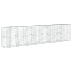 Kosz gabionowy z pokrywą, 850x100x200 cm, galwanizowane żelazo