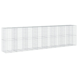 Kosz gabionowy z pokrywą, 750x100x200 cm, galwanizowane żelazo