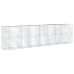 Kosz gabionowy z pokrywą, 750x100x200 cm, galwanizowane żelazo