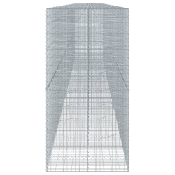Kosz gabionowy z pokrywą, 1150x100x200 cm, galwanizowane żelazo