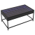 Stolik kawowy z LED Infinity, czarny, 90x50x41 cm
