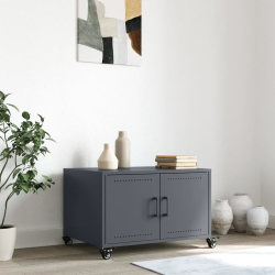 Stolik kawowy, antracyt, 68x50x43,5 cm, stal walcowana na zimno