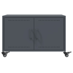 Stolik kawowy, antracyt, 68x50x43,5 cm, stal walcowana na zimno
