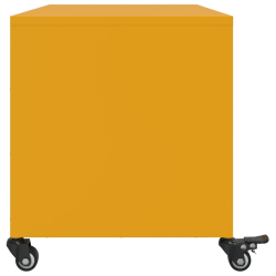 Szafka RTV, musztardowa, 68x39x43,5 cm, stal walcowana na zimno