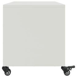 Szafka RTV, biała, 68x39x43,5 cm, stal walcowana na zimno