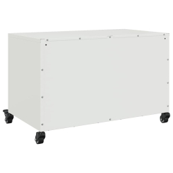 Szafka RTV, biała, 68x39x43,5 cm, stal walcowana na zimno