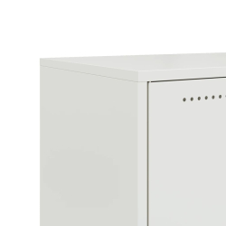 Szafka RTV, biała, 68x39x43,5 cm, stal walcowana na zimno