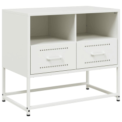 Szafka pod telewizor, biała, 68x39x60,5 cm, stalowa