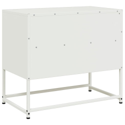Szafka pod telewizor, biała, 68x39x60,5 cm, stalowa