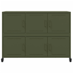 Szafka, oliwkowa, 100,5x39x72 cm, stal walcowana na zimno