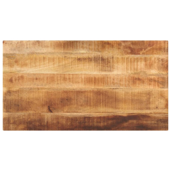 Blat do stołu, 110x70x2,5 cm, prostokątny, surowe drewno mango