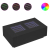 Stolik kawowy z LED Infinity, czarny, 116x69x40 cm