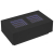 Stolik kawowy z LED Infinity, czarny, 116x69x40 cm