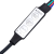 Stolik kawowy z LED Infinity, czarny, 116x69x40 cm